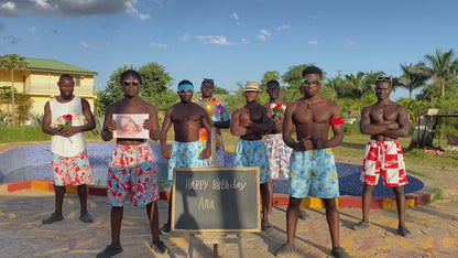 Afrikanisches Pool Party Team